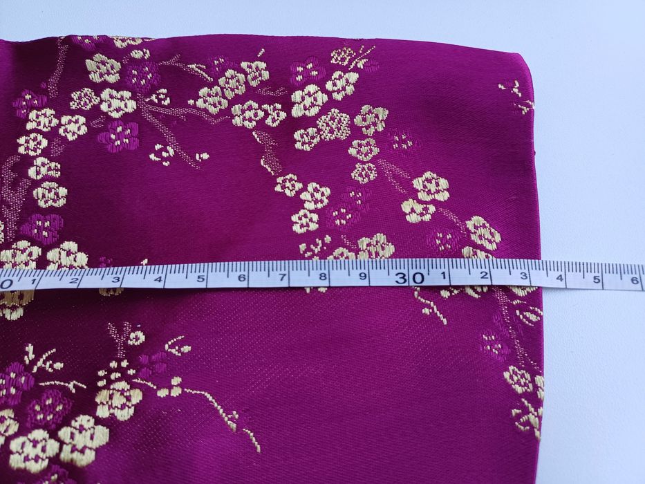 Bolsa/Porta-guardanapos de estilo chinês, com motivos florais