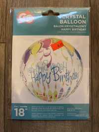 Balon kryształowy ,, HAPPY BIRTHDAY'' - balony i świeczki