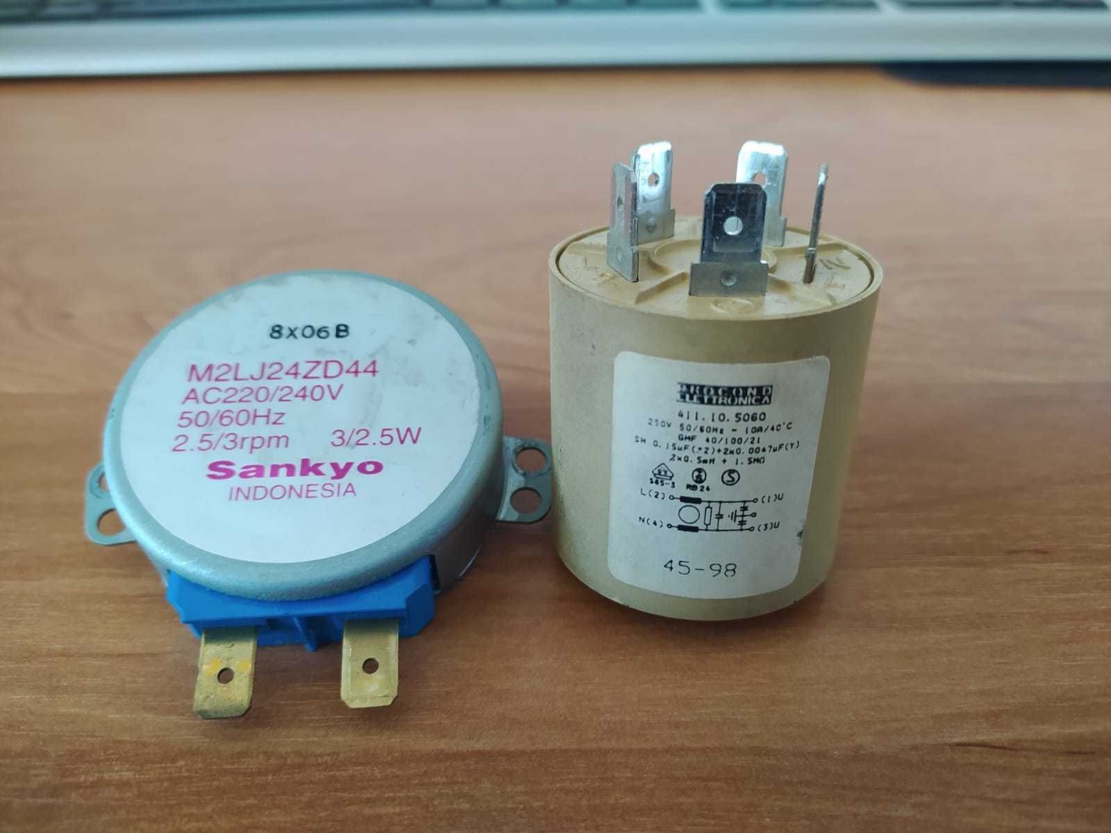Magnetron 2M218 i inne części mikrofalówki