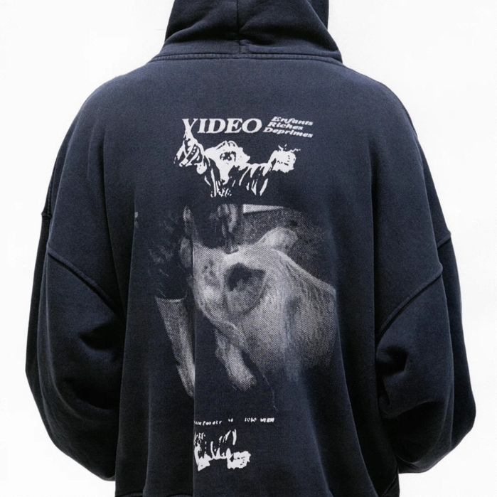 Erd hoodie худі чорного кольору swag sk8 y2k drill drip opium