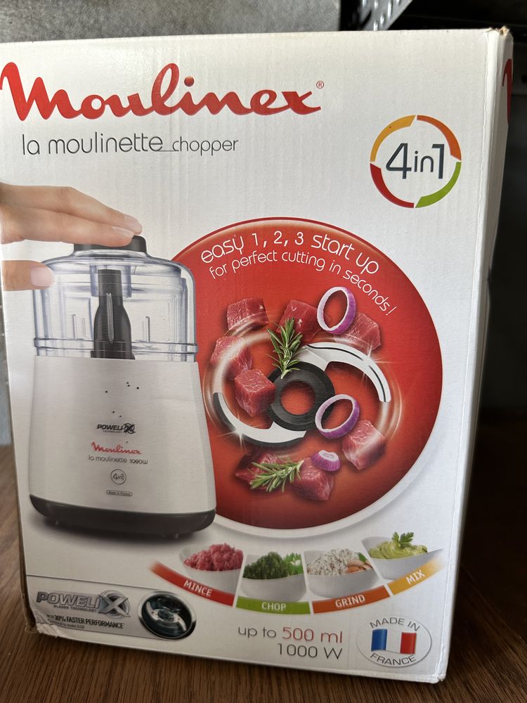 Moulinex DPA110 rozdrabniacz Powelix 1000 W Biały i Czarny