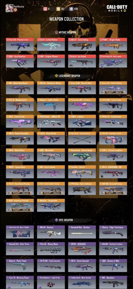 Аккаунт call of duty mobile