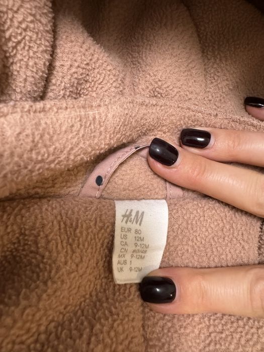 Зимовий комбінезон на дівчинку hm розмір 80