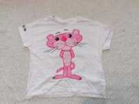 T-shirt koszulka dziewczęca Reserved rozm. 134 Pink Panther