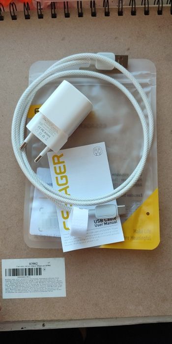 Быстрая зарядка Essager, USB type C
