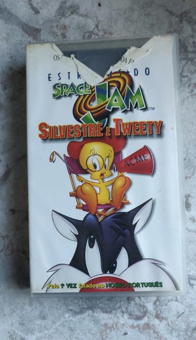 Conjunto Cassestes VHS Tintim, Looney Tunes, Harry Potter