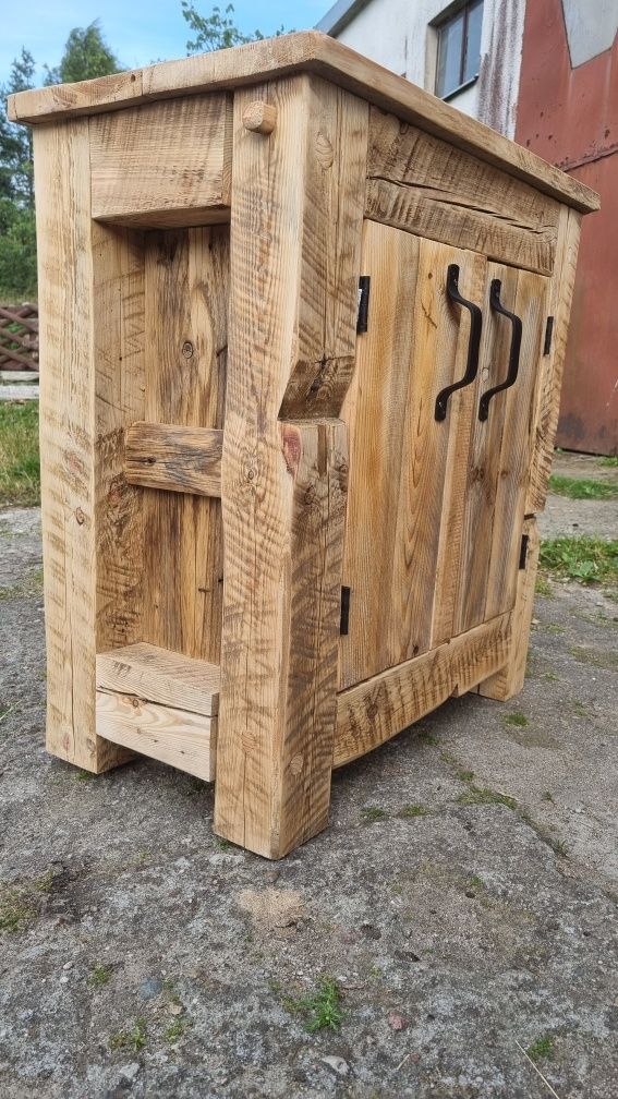 Szafka pod umywalkę stare drewno