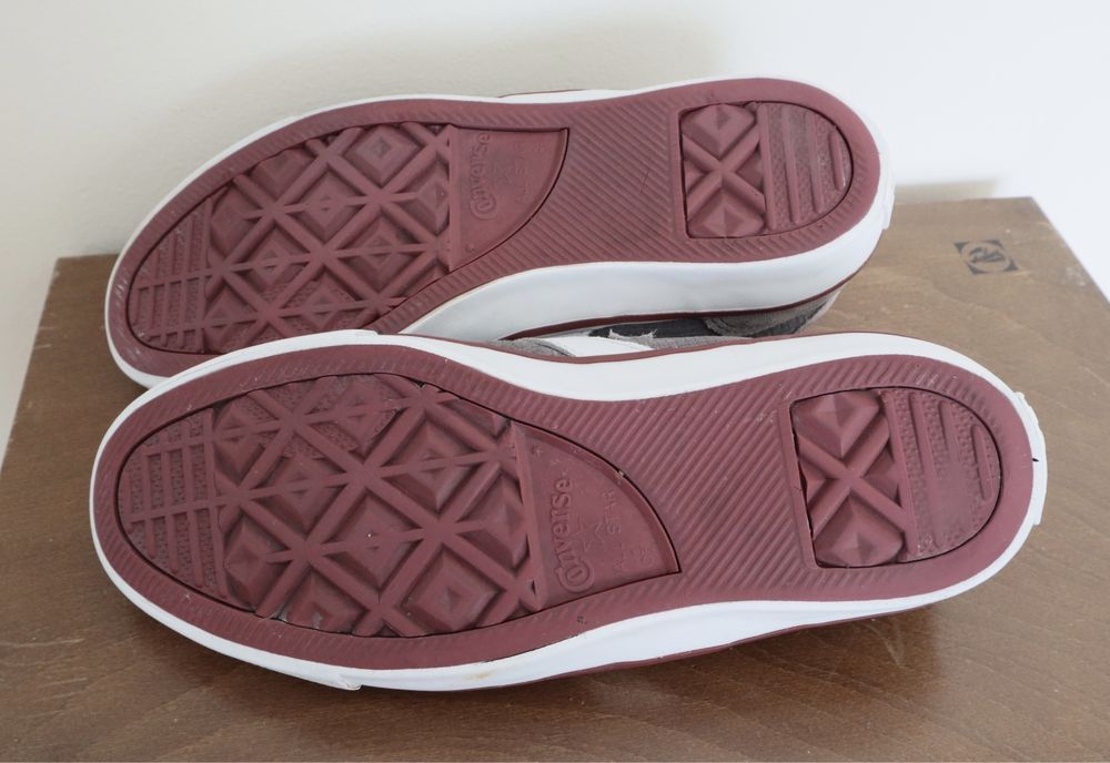 Ténis Converse Cons Trapasso Pro II Grey/Red Suede Camurça