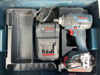 Klucz udarowy Bosch GDS 18V-300 1/2” L-boxx komplet walizka