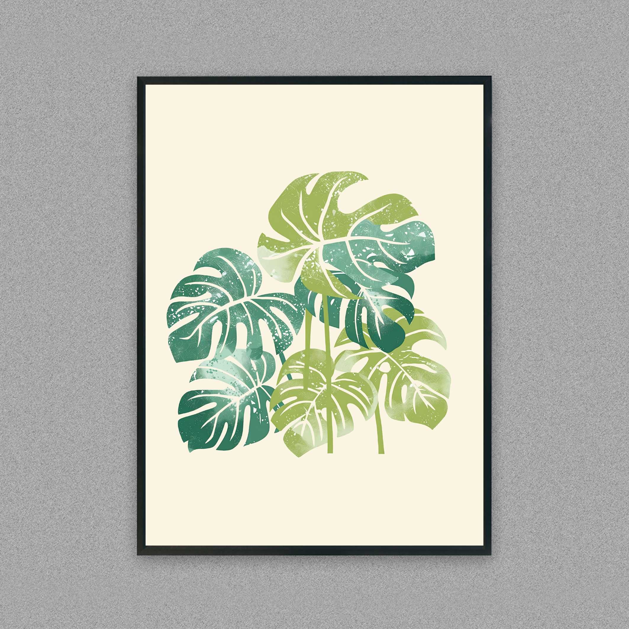 monstera plakat do pokoju, obraz monstera, plakat, kwiat monstera