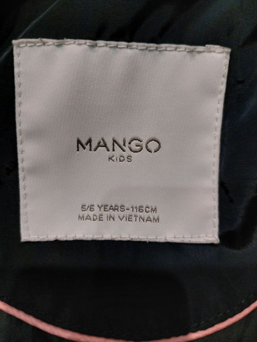 Kurtka mango 116 dla dziewczynki