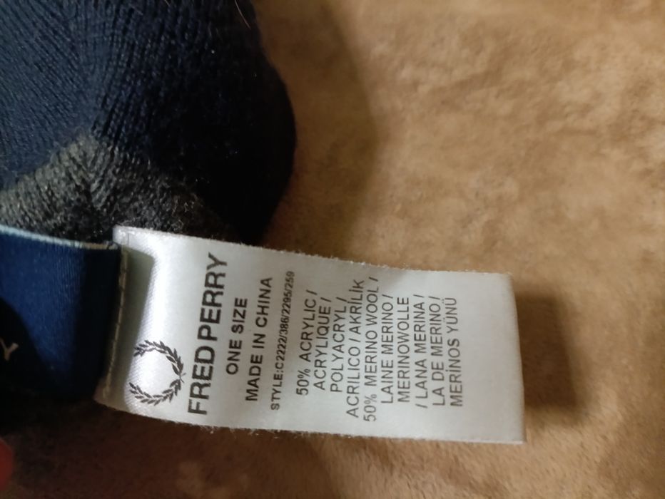 Шапочка Fred Perry 58р. оригинал
