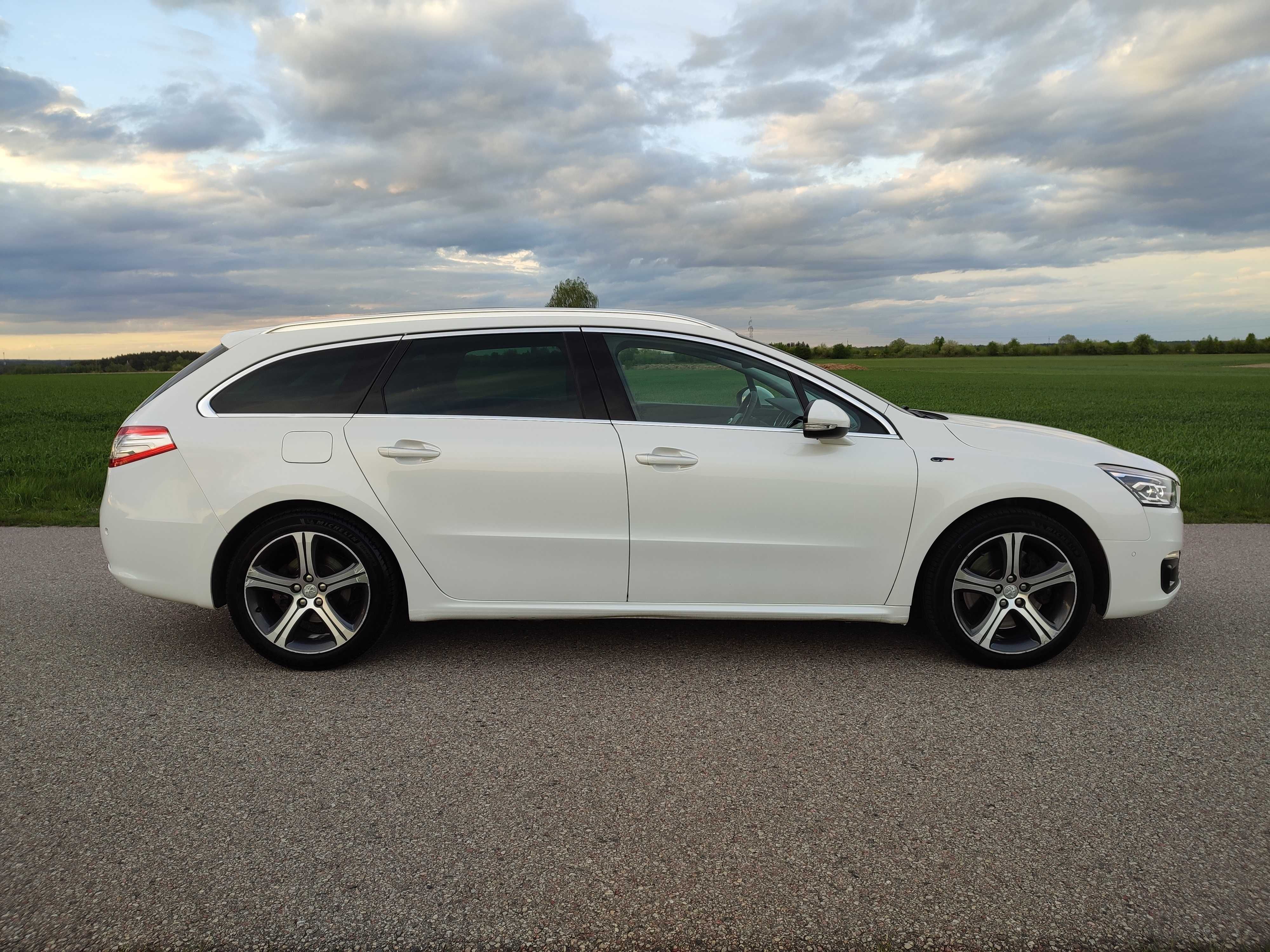 Peugeot 508 GT-Line**2,0**180 km**Full Led**Biała perła**Panorama**