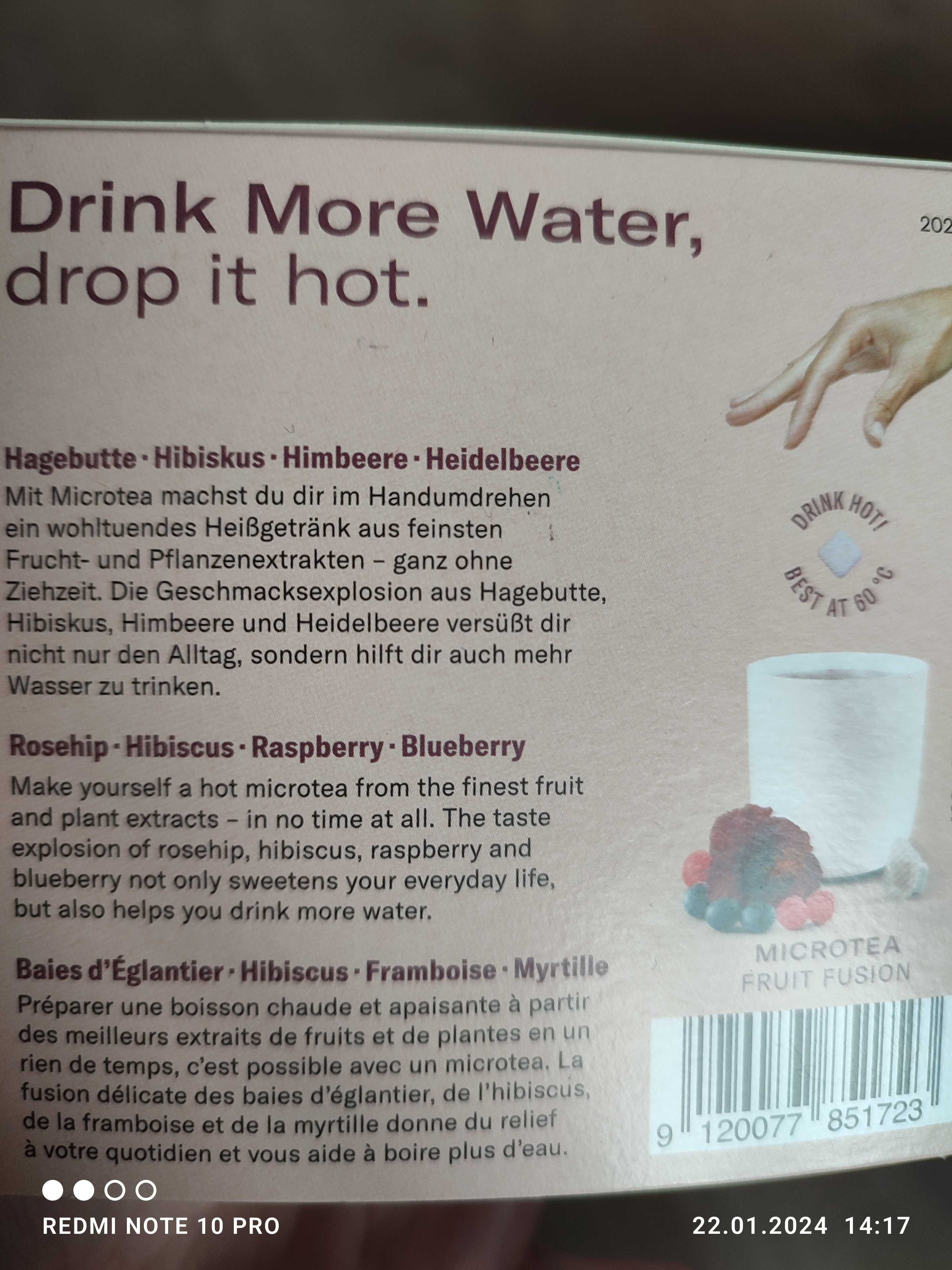 Kapsułki  Waterdrop drink hot