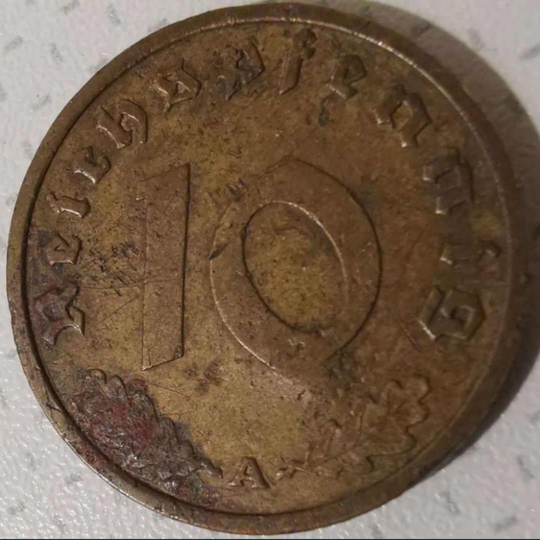 10 Reichspfennig 1937 rok
