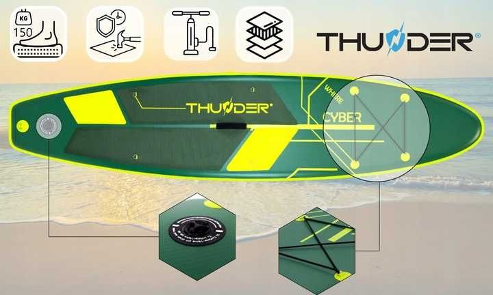 Надувна сап дошка SUP Thunder CYBER 320 см з веслом