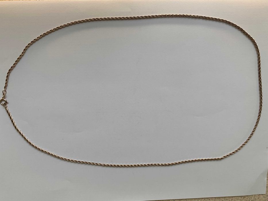 Wyjątkowy łańcuszek 70cm srebro 2mm