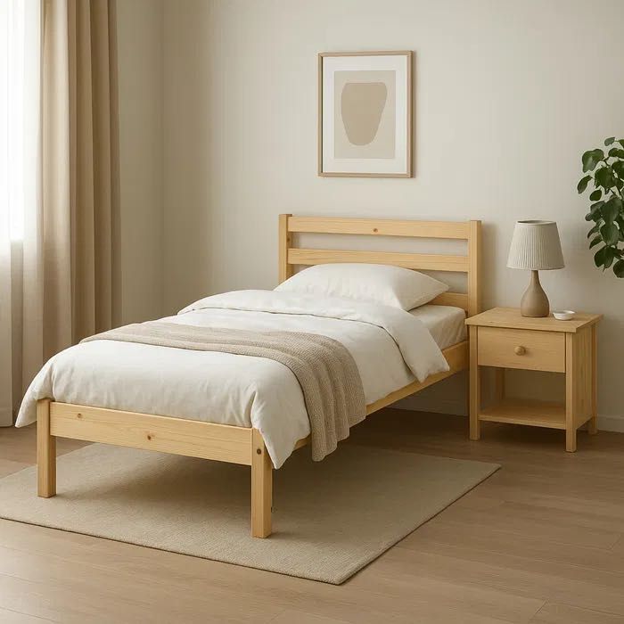 Łóżko wysokie jednoosobowe Komfortowe łóżko o podwyższonej wysokości