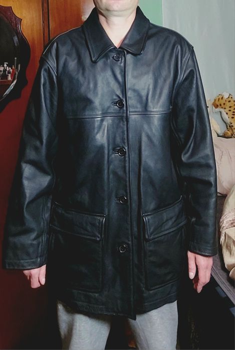 Чоловіча Шкіряна Куртка-Пальто XL Ciro Citterio Ідеальний Стан 54 розм