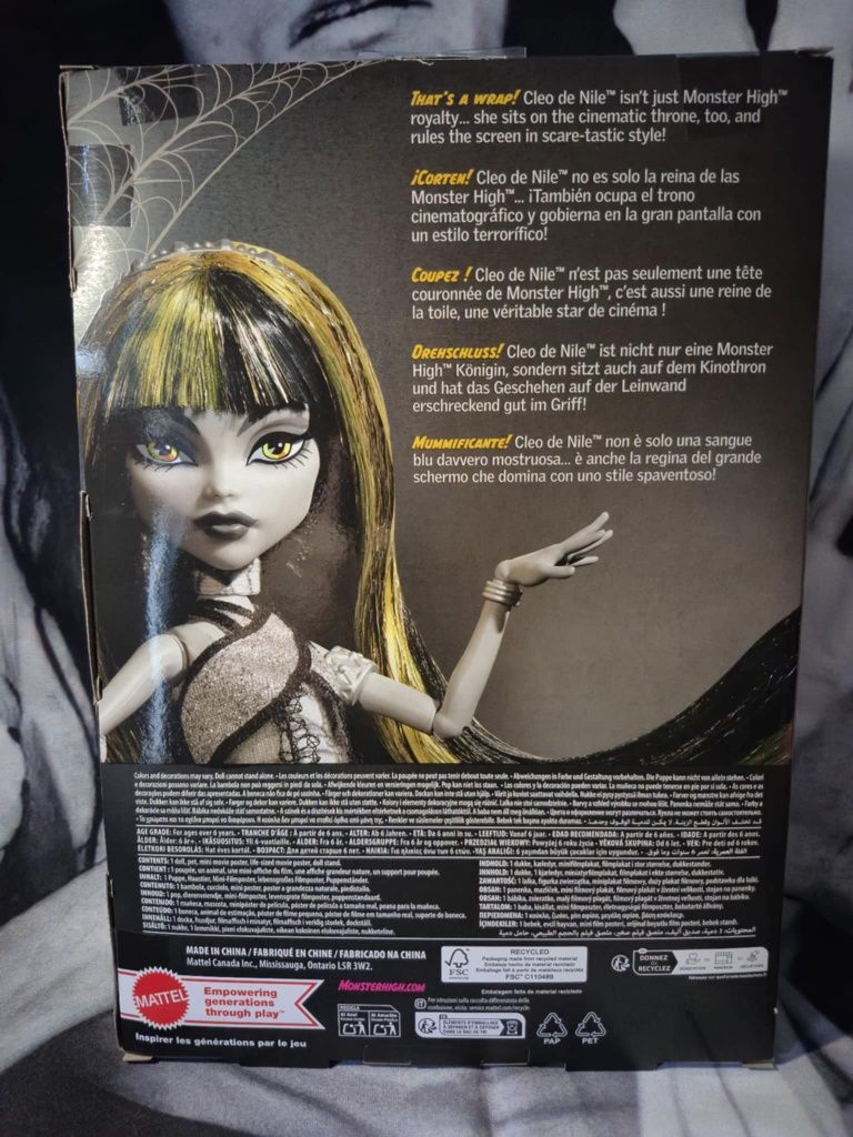 Lalka Monster High Reel Drama Cleo de Nile nowa