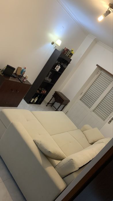 Sofá Cama 3 lugares com chaise longue