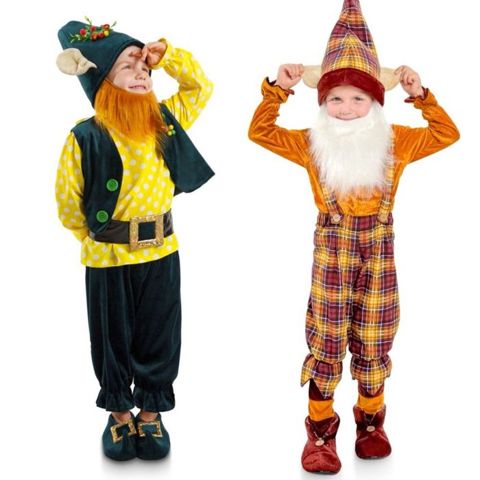 Костюм гном гномик новорічний на дівчинку та хлопчика