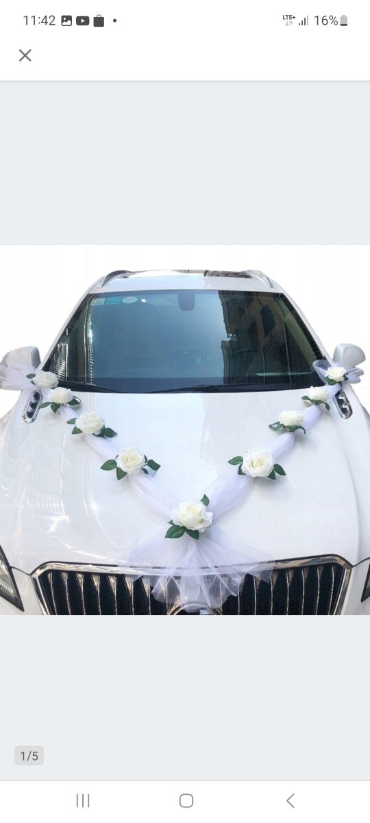 Dekoracje auta ślub