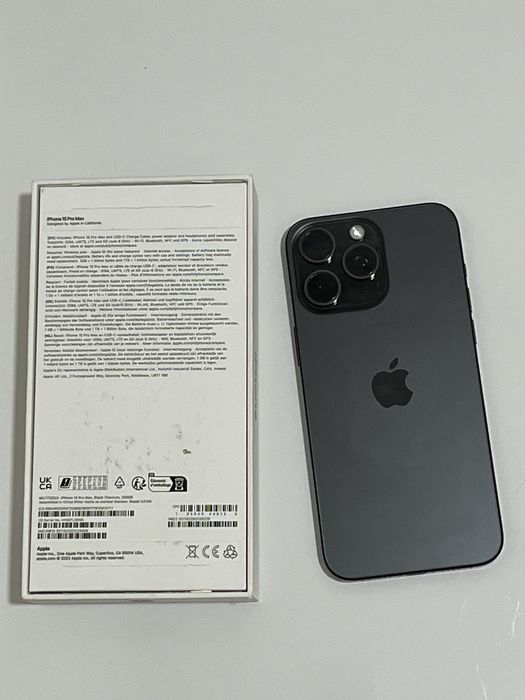 Iphone 15 Pro Max 256GB Preto Titânio Ótimo Estado Original