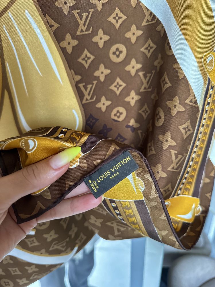 Лімітована шовкова хустка Louis Vuitton, оригінал