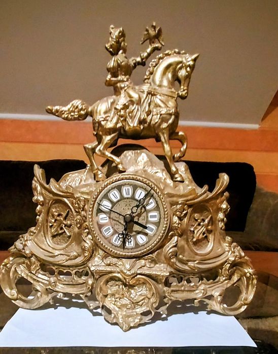 Antyki  Zegar z mosiądzu