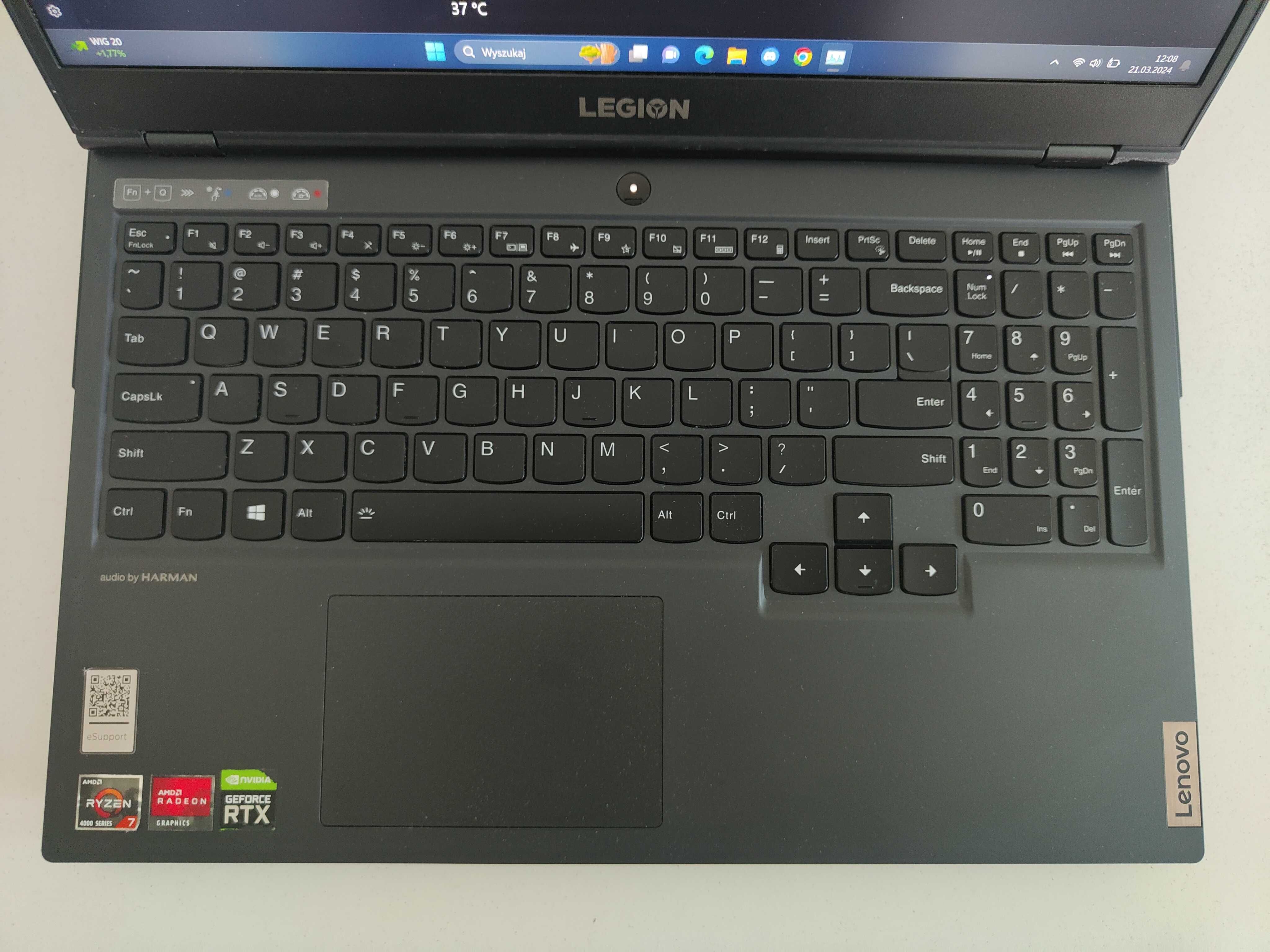 Laptop Lenovo Legion 5 Ryzen 7 RTX2060 1TB SSD 32GB