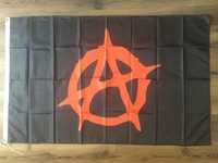 Флаг Анархии/анархистов/анархизм 150на90 см, прапор Анархії/анархістів
