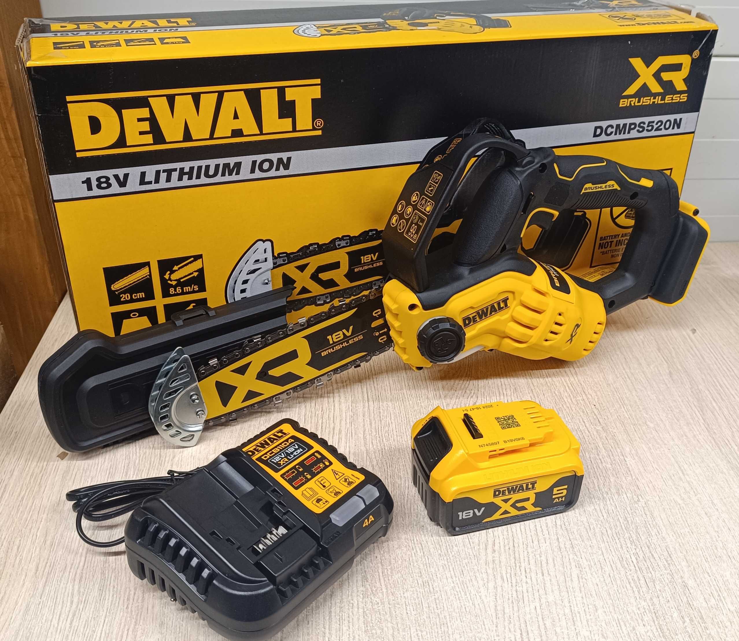 Piła Łańcucha Dewalt DCMPS520N 20Cm  1x5 AH ładowarka 18V FV23%
