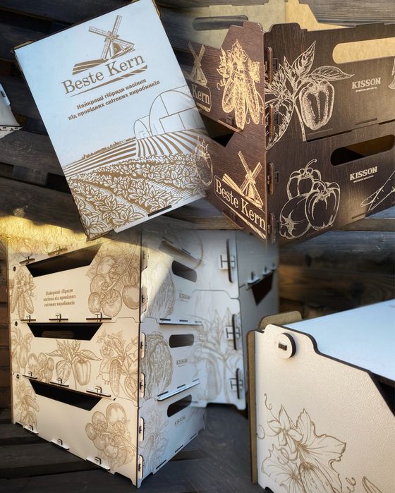 Подарункові коробки з гравіюванням та лого