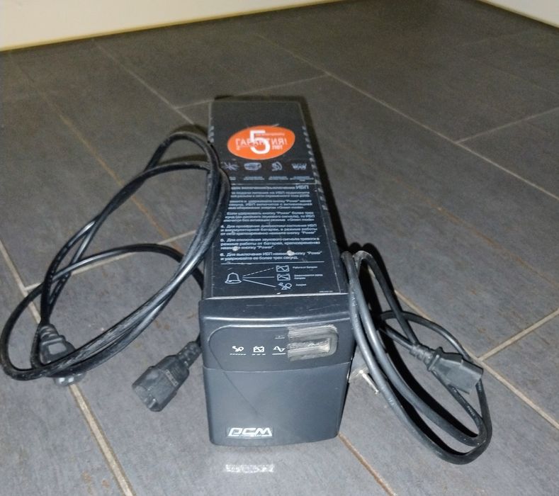 ДБЖ Powercom BNT 400A  б/в та новий AGM акумулятор 12V, 100Ah
