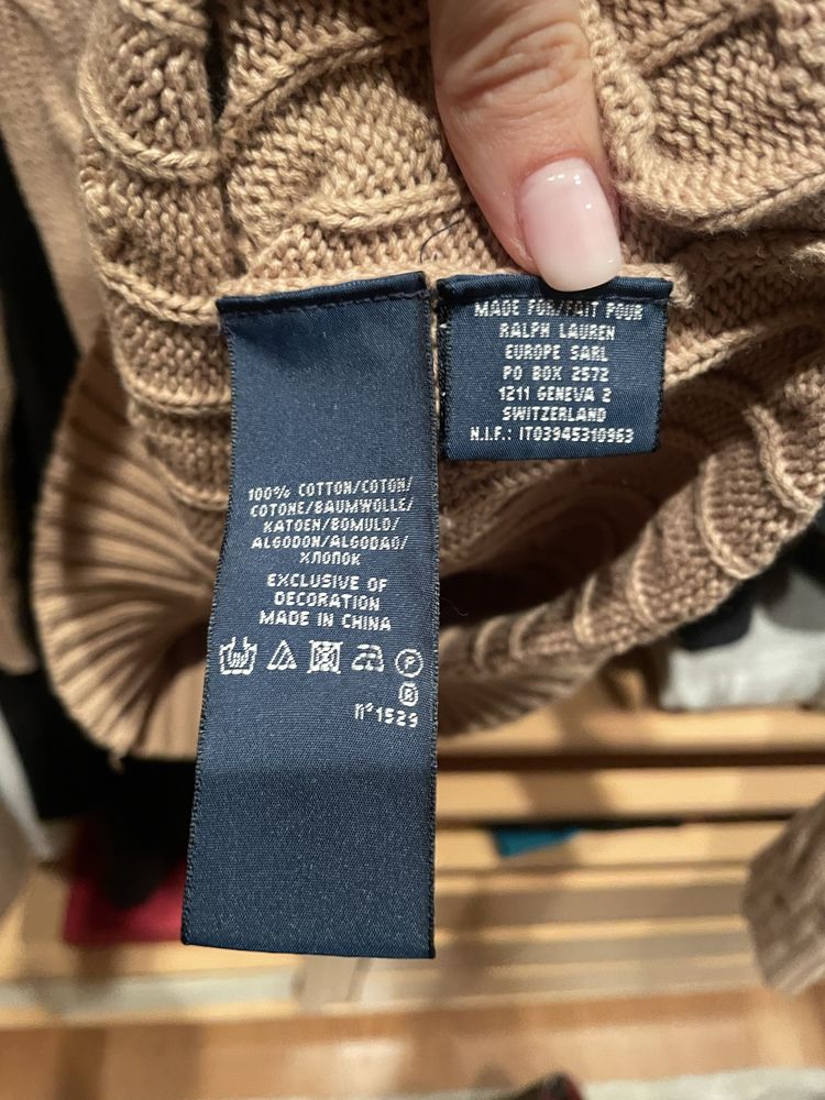 Camisola tranças Ralph Lauren.