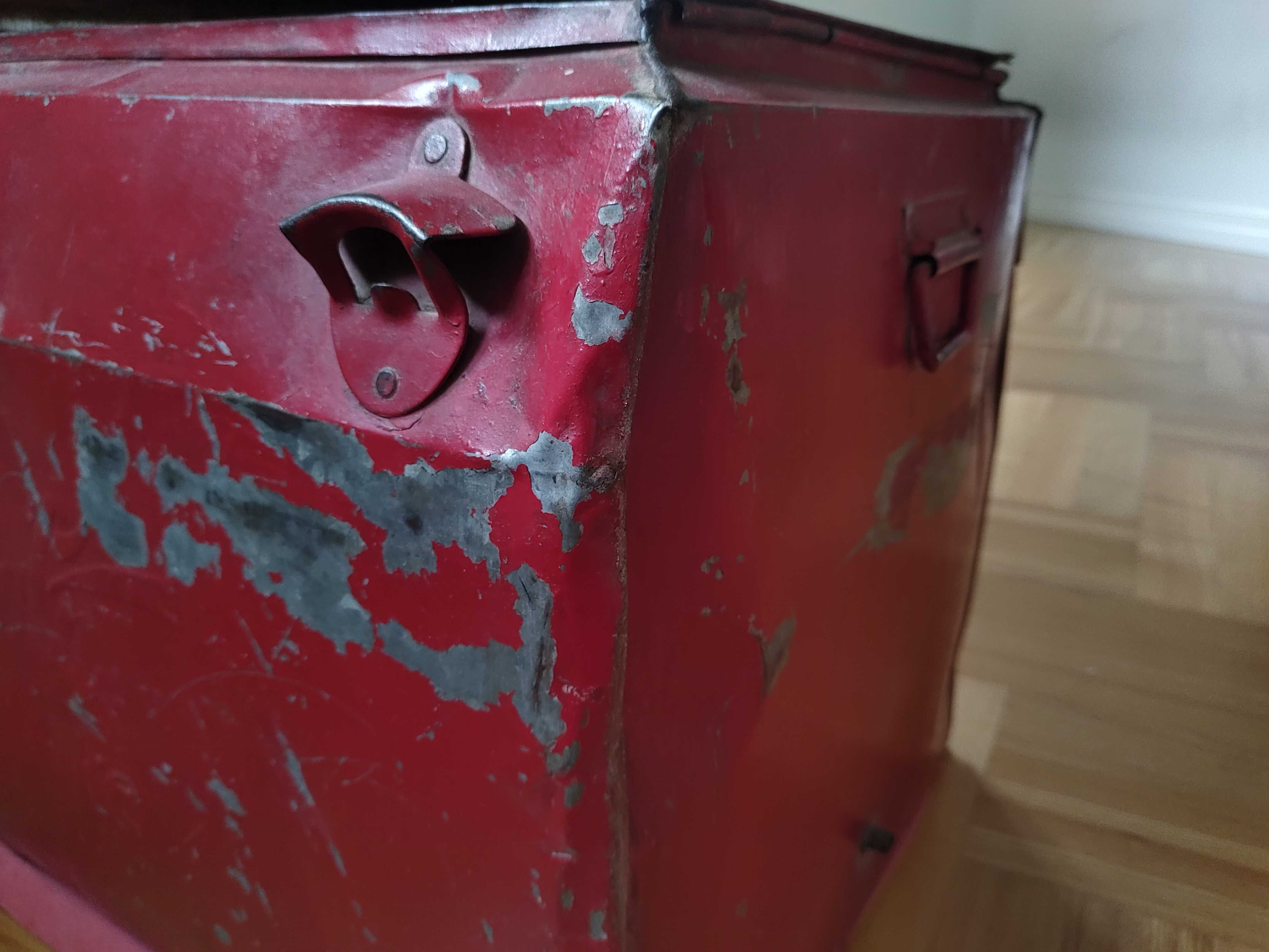 Oryginalna chłodziarka retro coca-cola - Skrzynia na lód