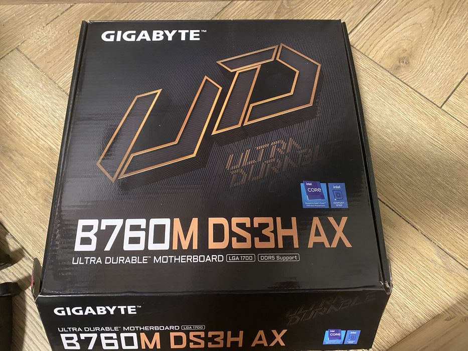 płyta główna Gigabyte B760M DS3H AX + procesor Intel Core i5-12500