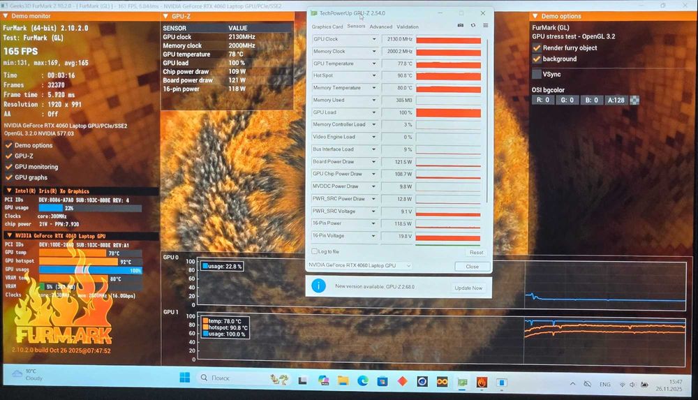 HP Victus - 16" IPS 144Гц / i5-13500H / 24ГБ / 1ТБ / 4060 8ГБ 115Вт