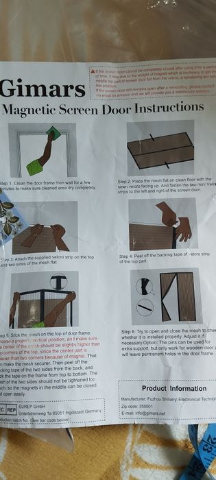 Moskitiera magnetyczna drzwi
