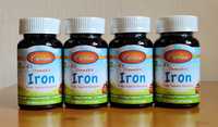 Iron kids. Железо, Carlson. 15 mg, Клубника. 30 и 60 жевательных таб.