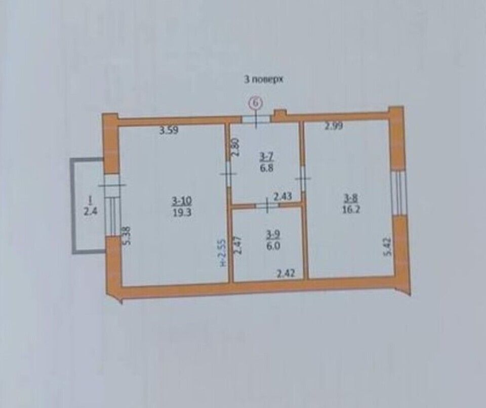 Продаж 1 кімнатної квартири, 51 м.кв., вул. Циганська