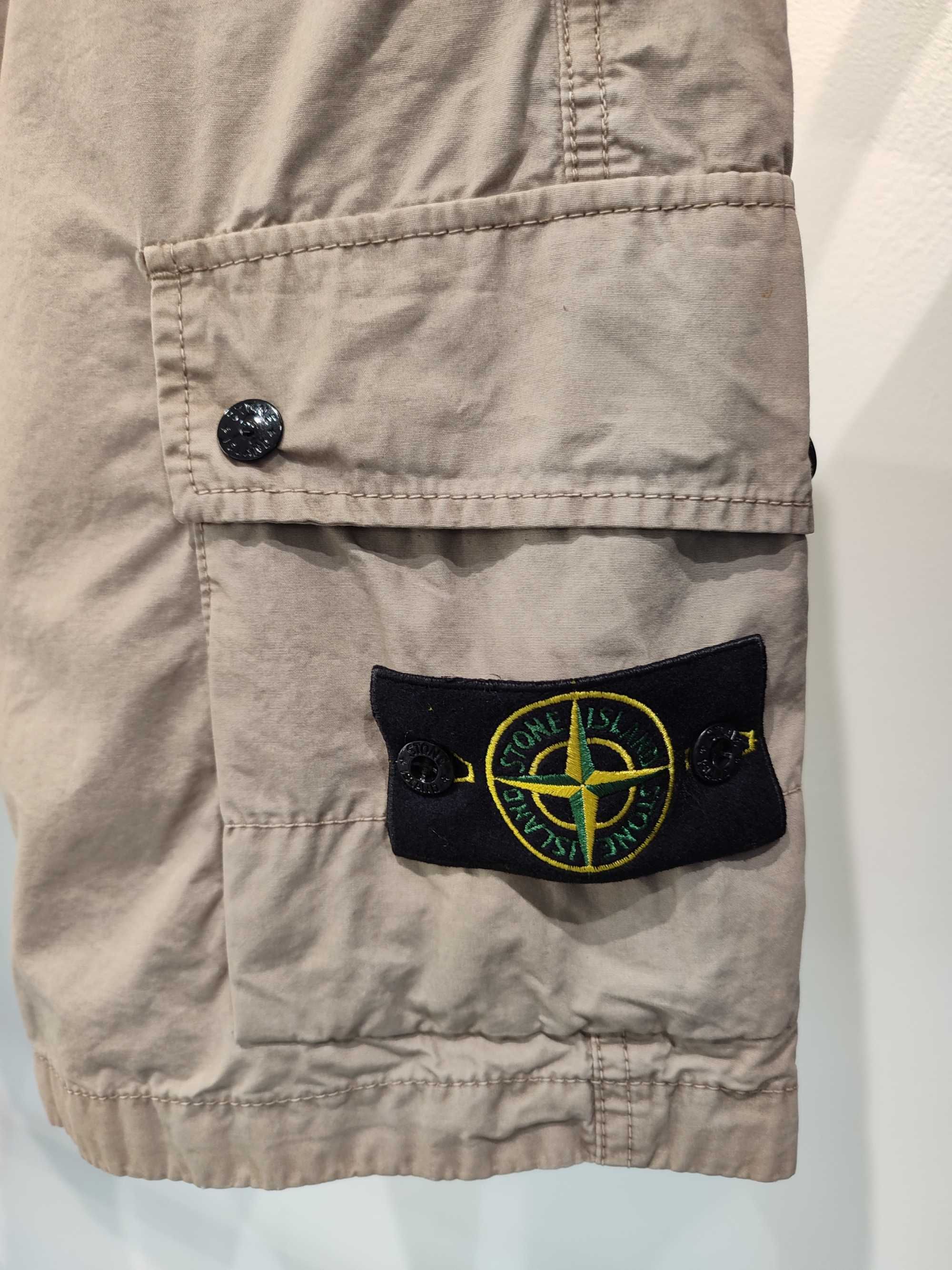 Шорти STONE ISLAND L11WA 'OLD' Treatment Shorts Sand