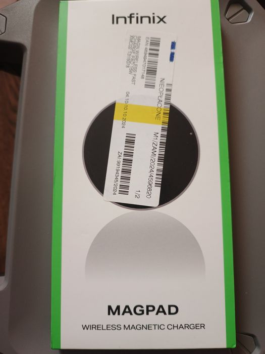 Sprzedam nową ładowarkę indukcyjną Infinix Magpad
