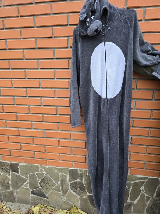 Костюм вовка , XL, 180 см, фліс з об'ємними деталями