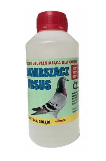 Dla Gołębi Zakwaszacz URSUS 500ml IRBAPOL Bakteriobójczy Witaminy