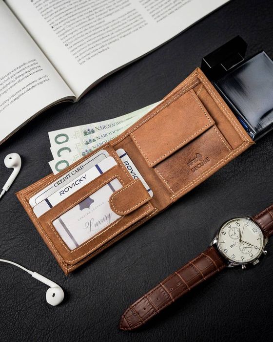 skórzany portfel męski bez zapięcia - always wild