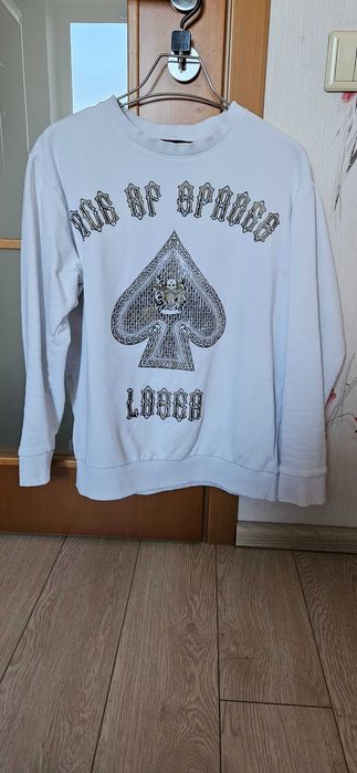 Свитшот John Richmond, масть пик, размер L. Белый