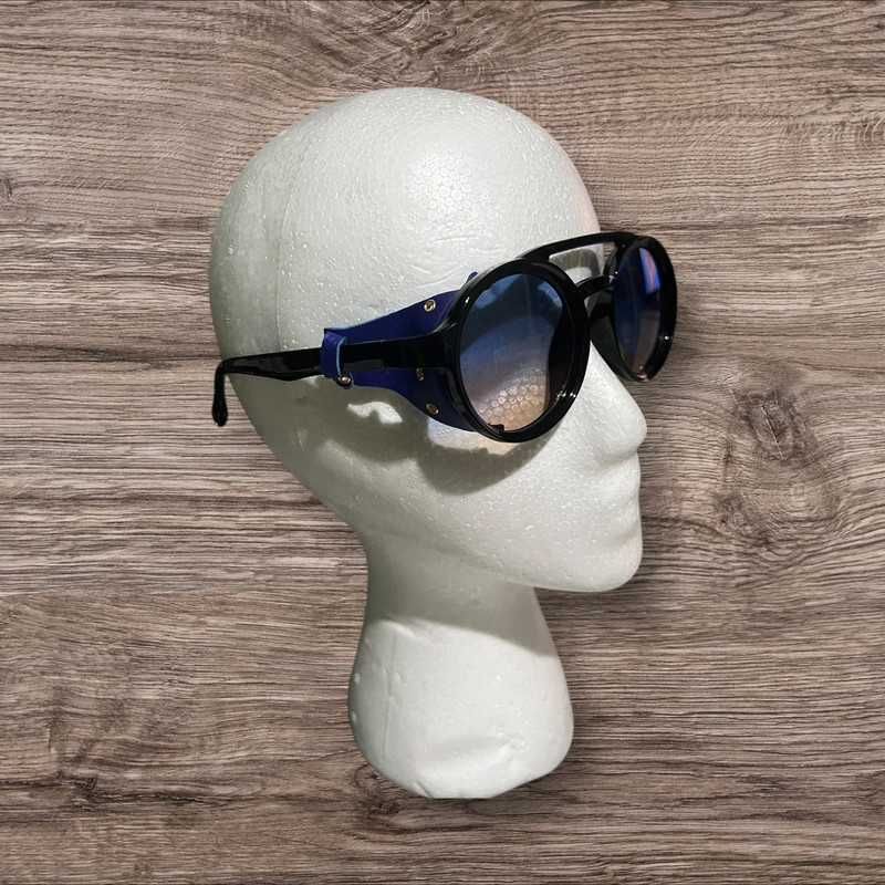 Mega stylowe okulary męskie hit 2025 lenonki skórzane stylowy krój