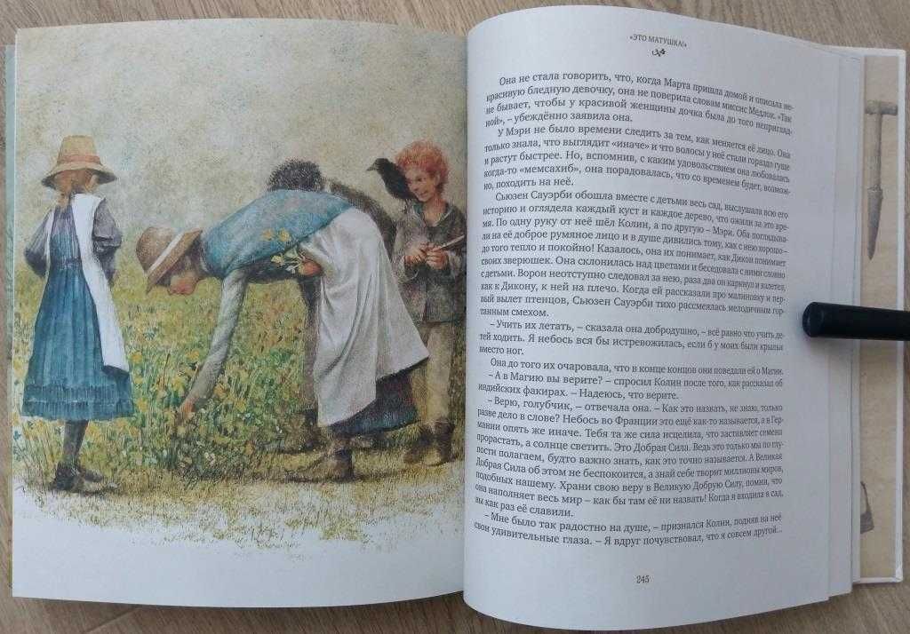 Детская книга Бернетт Таинственный сад Ингпен